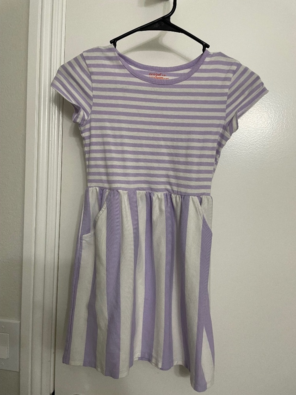 Girls Cat & Jack lavender striped dress